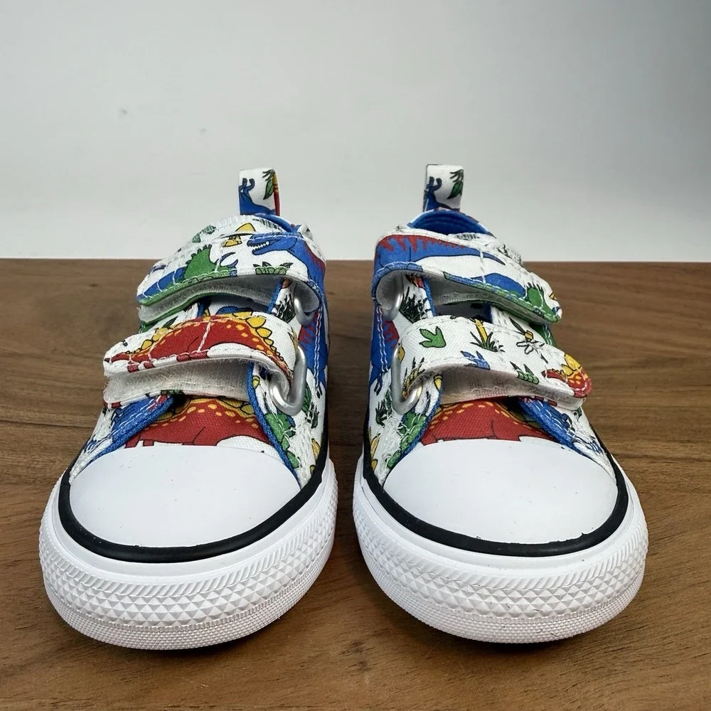 New Little Kids Converse Chuck Taylor All Star Dino Party Sneakers‎ Size 7 C